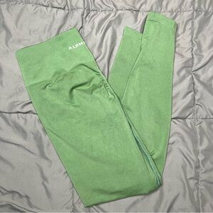 Size Large Alphalete Amplify Seamless Scrunch Leggings Jade Green